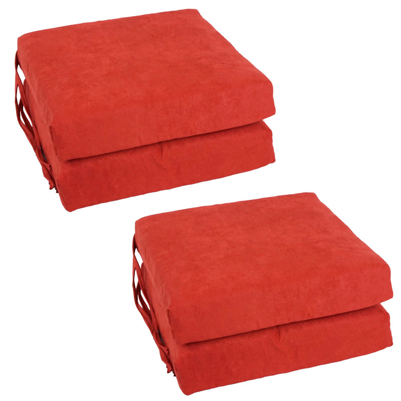 Outdoor 3'' Seat Cushion, Cardinal Red