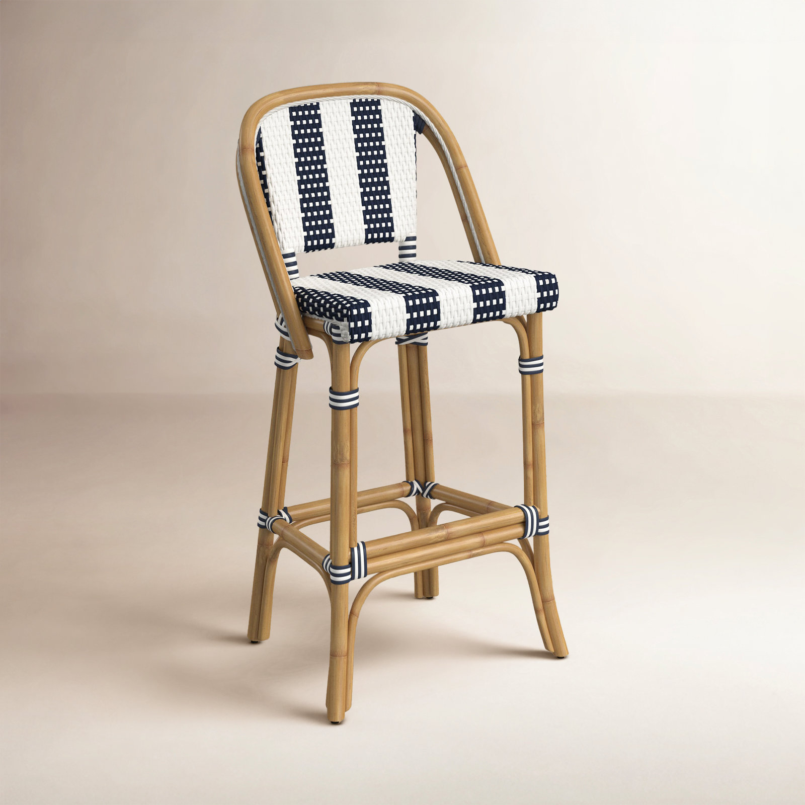 Euporie 28" Bar Stool, Blue