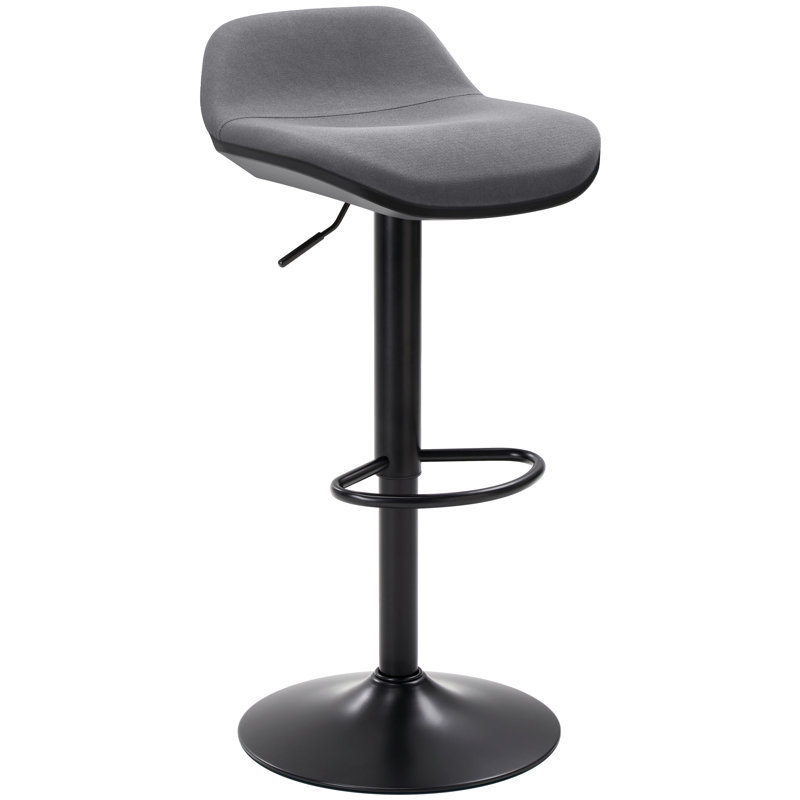 Black Standing Desk Stool, Height Adjustable Standing Desk Chair, Ergonomic Sit Stand Stool With Footrest, 360° Swivel Leaning Stools For Office Home