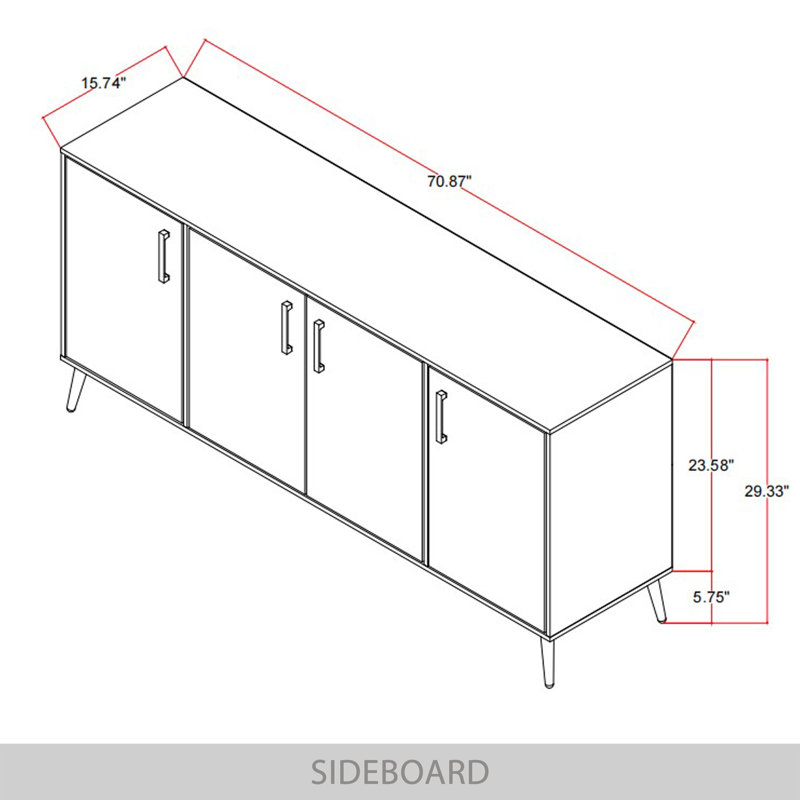 Sideboard, Light Gray