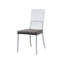 Chaise d'appoint contemporaine l 18 po (2 / NTC), chrome