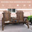 2 chaises en bois avec table, patio pour cour, terrasse, porche - siège d'extérieur confortable et captivant