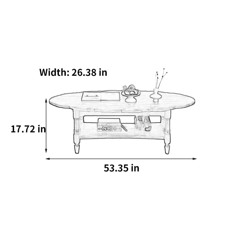 Scandinavian Vintage Simple Solid Wood Tea Table