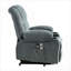 Pour la détente chez les personnes âgées, le fauteuil inclinable de massage FlowLuxe Power Lift, bleu riche, avec chauffage et charge USB