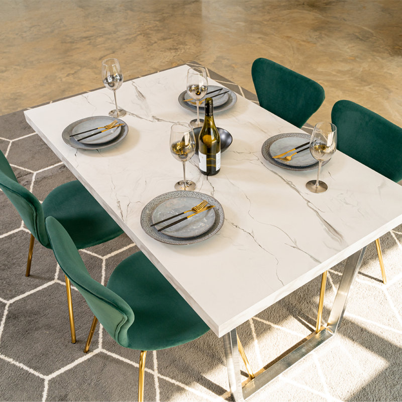 Ostby 4 - Person Dining Set, Green