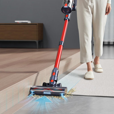 Cordless Stick Vacuum Cleaner With 45Kpa Suction, 450W Motor, Self-Standing Design, LED Display, Up To 55 Min Runtime For Carpet & Pet Hair