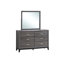 Commode moderne en stratifié avec six tiroirs spacieux et fabrication en queue d'aronde anglaise durable pour les chambres organisées-1580692001