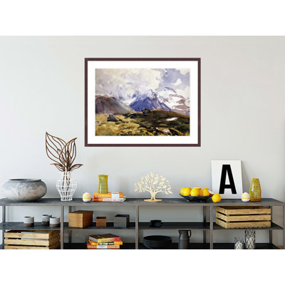 «The Simplon» par John Singer Sargent, impression giclée sur cadre