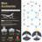 25Pack Hexagon Garage Led Lights