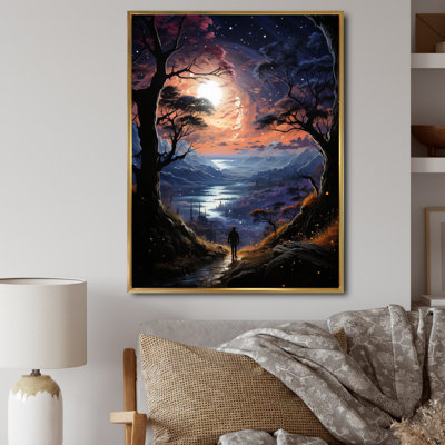 «Ayverie Astrology Star Gazing Realistic I», reproduction d'art sur toile