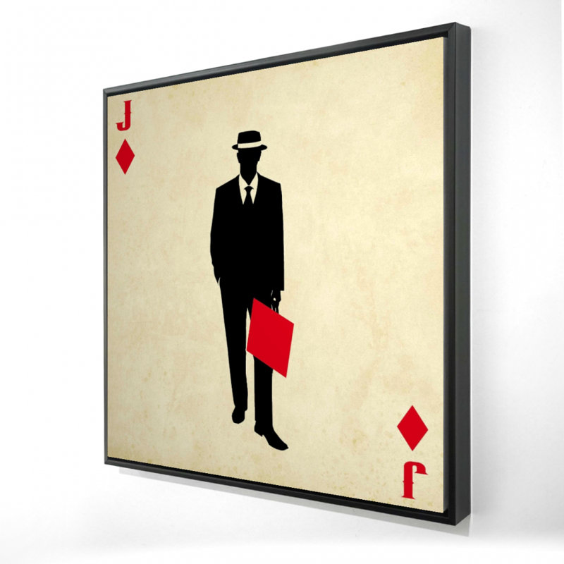 Jack of Diamonds, reproduction sur toile, H 24 po x l 24 po