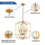 Lustre géométrique à 4 lumières Videl-2001210148
