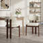 Chaise rembourrée en bois massif avec dossier ergonomique rembourré-810489820