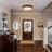 Modern Farmhouse Flush Mount Ceiling Light With Textured Crystal Glass