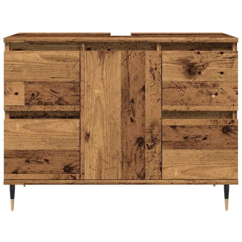 Leonville Freestanding Bathroom Cabinet, Old Wood