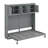 Queen Size Murphy Bed Wall Bed With Top Cabinets & Wine Rack-107727062