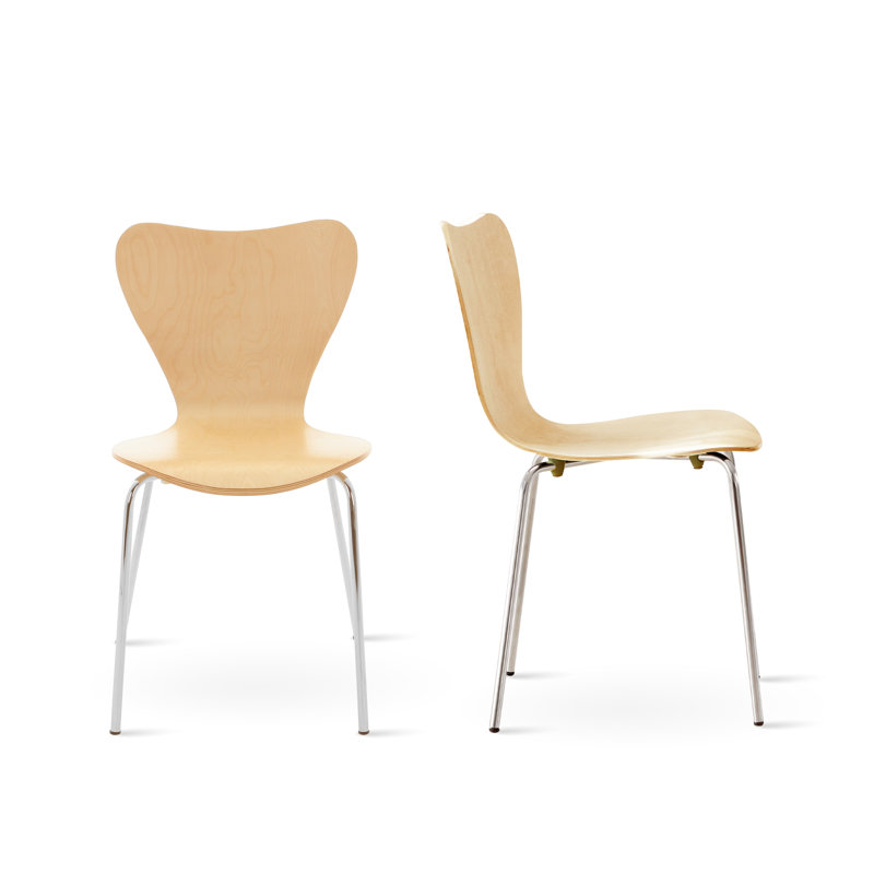 Filipp Stacking Side Chair Dining Chair, Natural