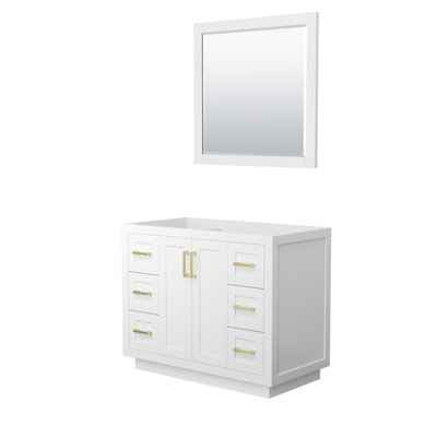 Miranda 41.25" Freestanding Single Bathroom Vanity Base Only with 34" Mirror