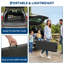 Ensemble de 2 bancs pliables en deux pliables de 6 pieds avec poignée de transport, siège d'équipe robuste et portatif, capacité de 770 lb pour une utilisation intérieure et extérieure-1567518217