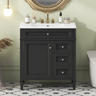 30'' Bathroom Vanity with Top Sink