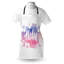 Dakota Fields tablier d'été unisexe Aloha Calligraphy Hibiscus taille adulte bleu violet rose blanc