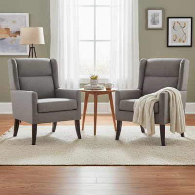 Upholstered Polyester Accent Armchair (Set Of 2)