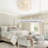 Babson 20" Flush Mount Smart Caged Distressed White Ceiling Fan with Light and Remote Control