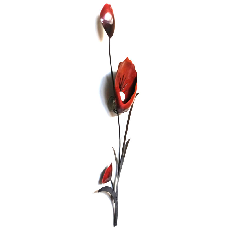 Handmade Traditional Plants & Flowers Wall Decor on Metal