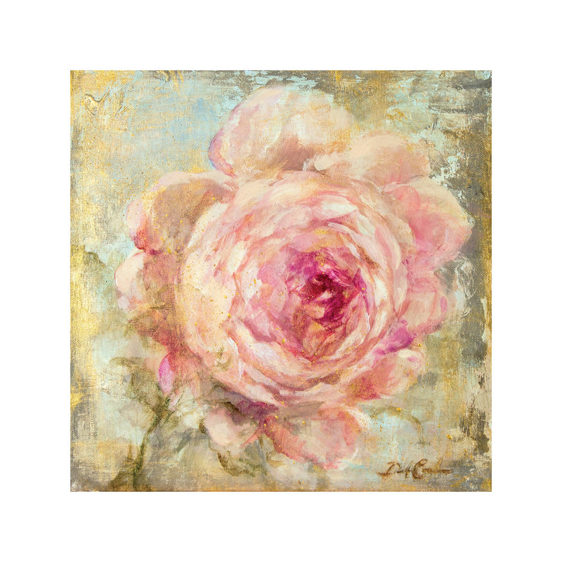 Rose Gold II by Debi Coules - Wrapped Canvas Painting, 66.04 cm H x 66.04 cm W x 1.91 cm D