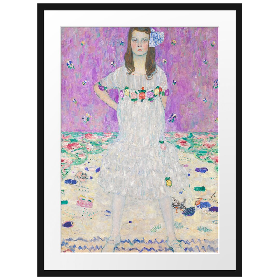 Gerahmter Kunstdruck Mäda Primavesi von Gustav Klimt