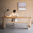 Burlywood Rectangular Solid Wood Dining Table-108845280