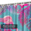 Rideau de douche imperméable sans soudure Palm Flamingo Tropics-1533816053