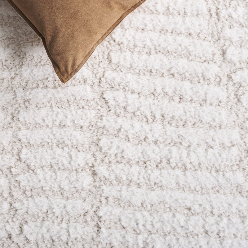 Aivery Geometric Shag Area Rug, Rectangle 160 X 229cm