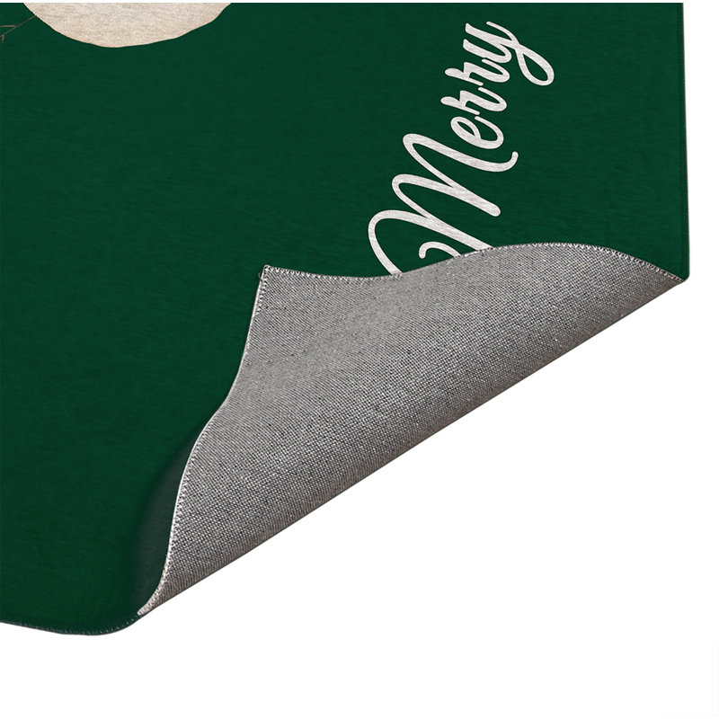 Paillasson Merry Christmas, Evergreen, L 24 po x L 36 po