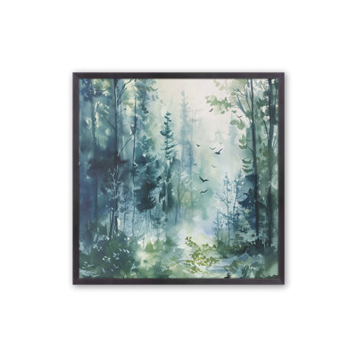 Bleu et vert forêt enchantée I