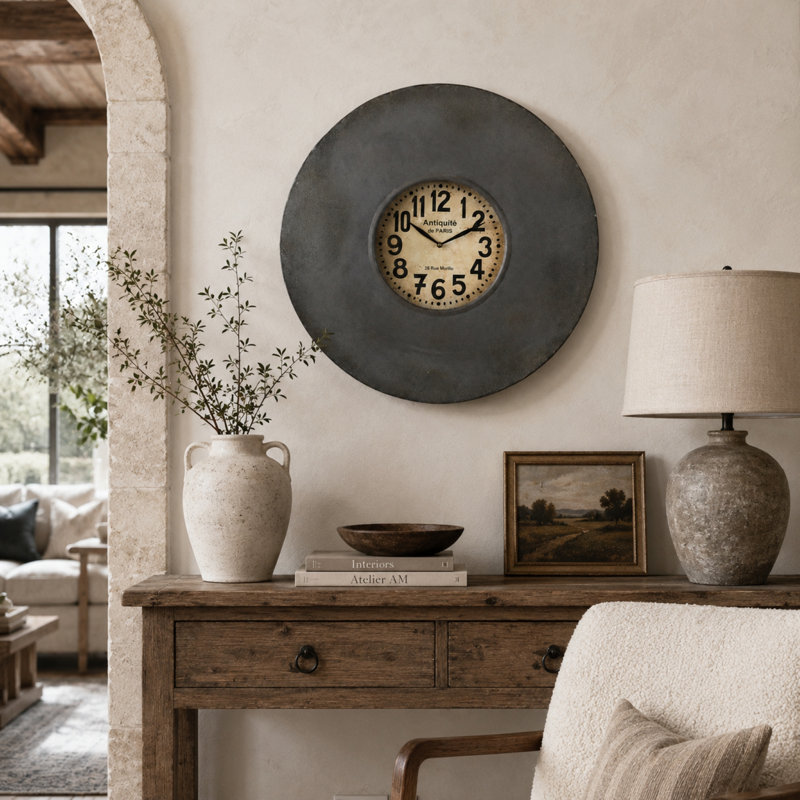 Metal Analog Wall Clock