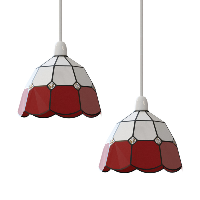 12cm H Glass Dome Lamp Shade ( Screw On )