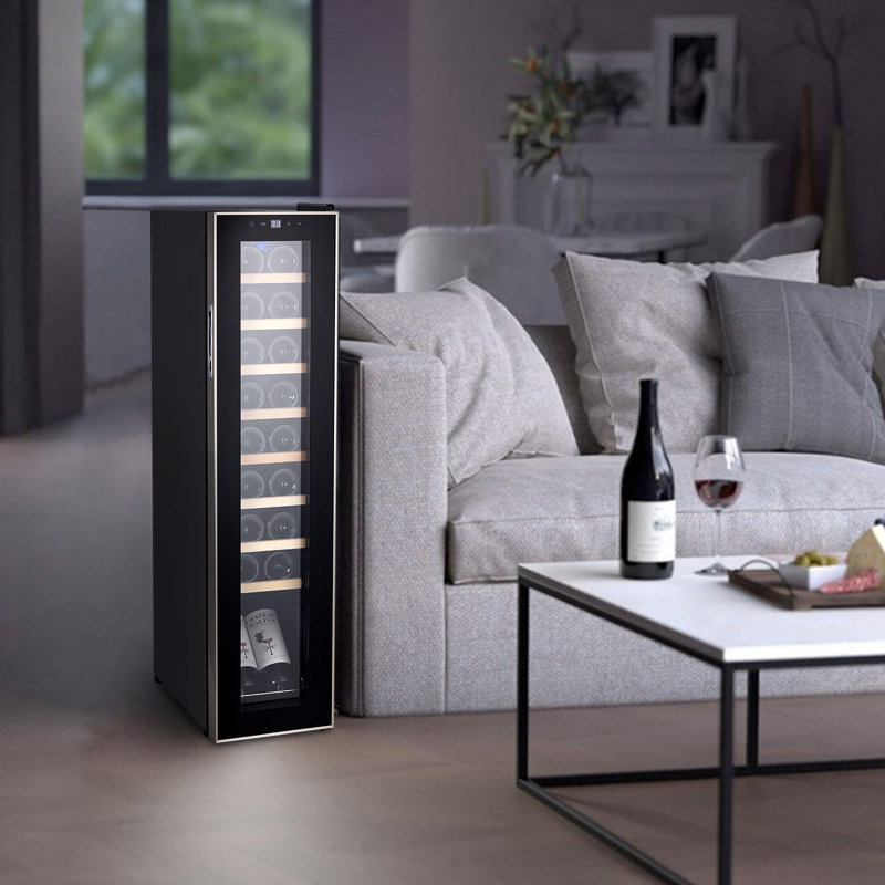 14 or 18-Bottle Freestanding Wine Cooler, for Red, White, and Sparkling Wines