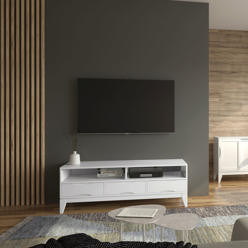 Tv Media Stand - White
