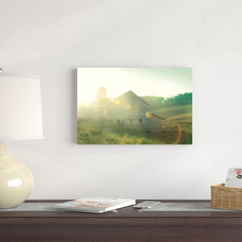 «Farm Morning II Square», H 12 po x l 18 po