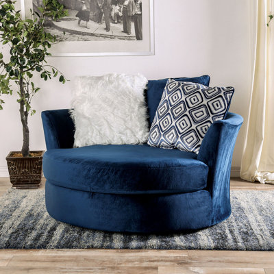 Fauteuil rond de style transitionnel 1pc