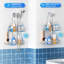 Serviteur de douche suspendu pour pommes de douche à main (argent)