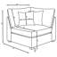 Canapé modulaire rembourré 4 pièces Lafayette-677406418-677406416