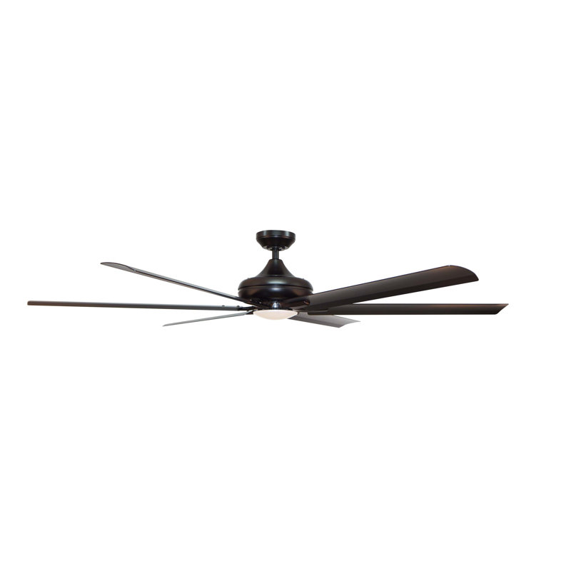 Helgi 70'' Ceiling Fan with LED Lights, Oiled Bronze