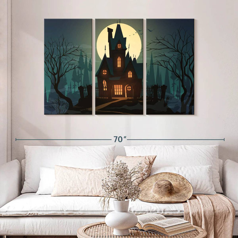 Hitzel Halloween House, 32" H x 50" W