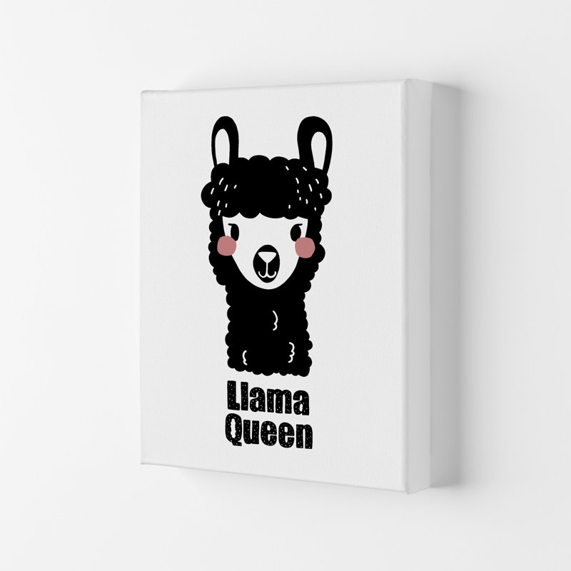 Llama by Miniofmine - Print, Wrapped Canvas, 29.7cm H x 21cm W x 4cm D