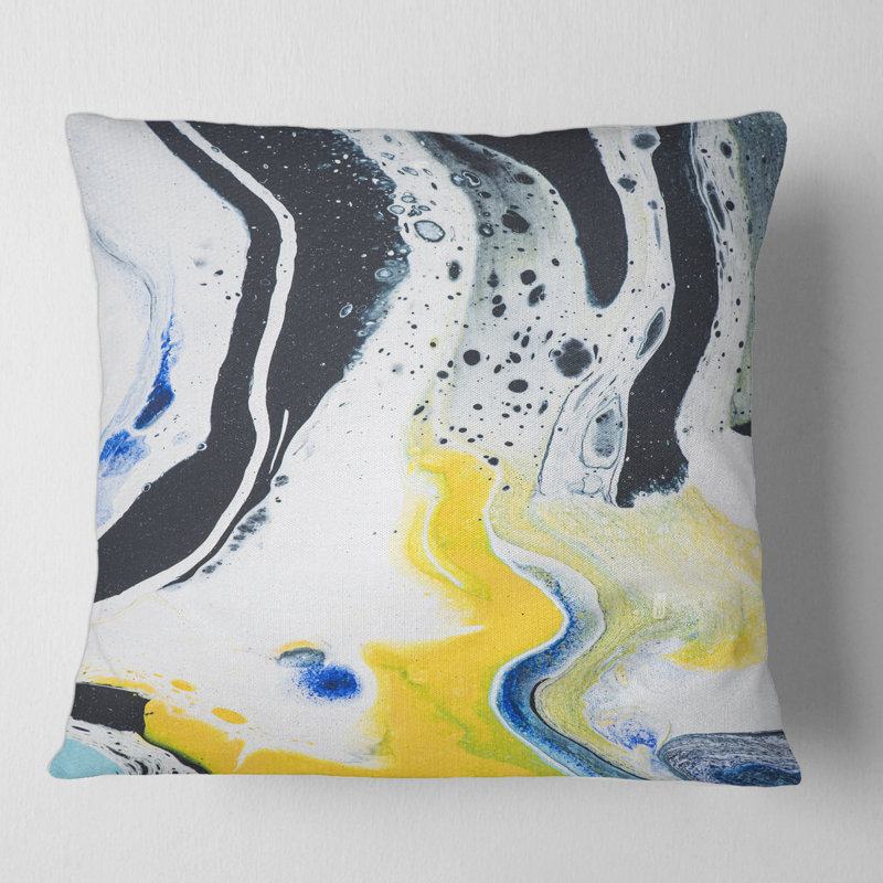 Housse et insert de coussin carré Marble Composition IV, 16" x 16"