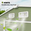 Remise de rangement extérieure de 9 pi x 6 pi Outsunny, remise en métal pour outils de jardin avec trousse de fondation, double porte verrouillable, bouches d'aération et toit incliné, pour cour, patio, pelouse, vert-98192082-98192077