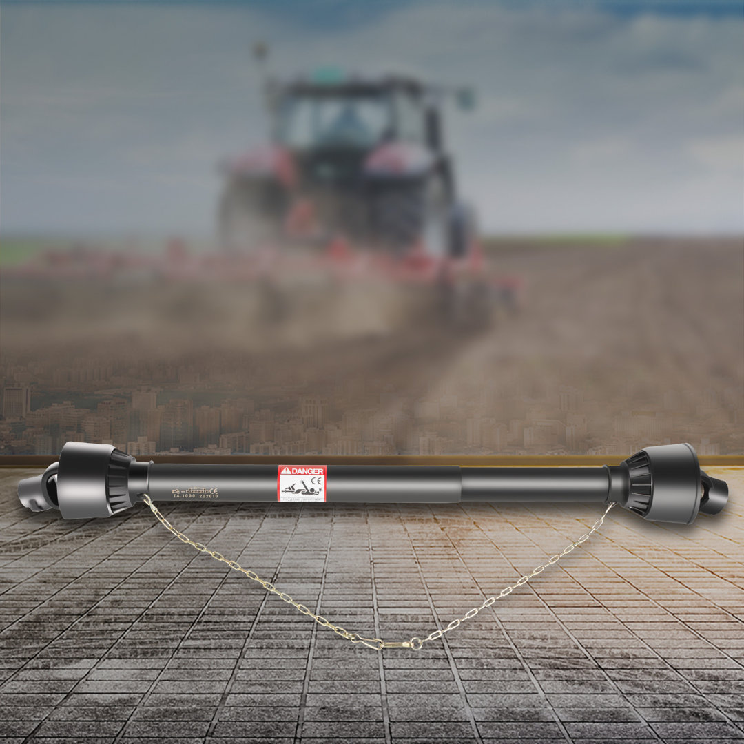 PTO Shaft, 1-3/8" PTO Drive Shaft, 6 Spline Tractor, Round Implement VEVOR Size: 61" W