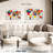 Avery Abstract Squares World Map-108095412